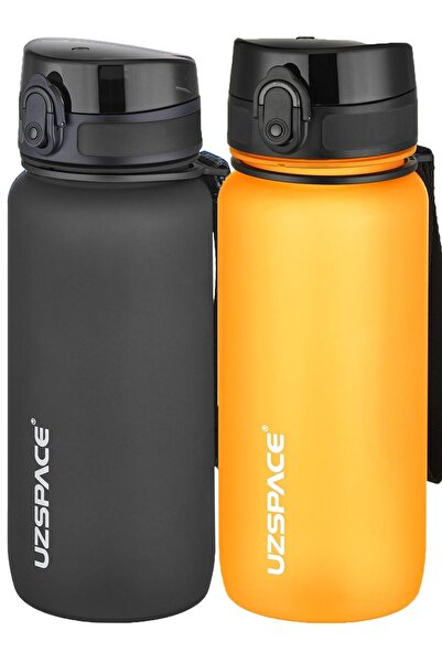 Uzspace 2-Piece Tritan Flask Set 650 Ml 14 Different Color Options Fiftyfifty