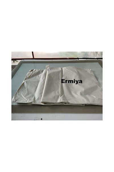 Ermiya Süngersiz Şezlong Minderi Kılıfı Krem Fermuarlı Polyester Impertex Kum...