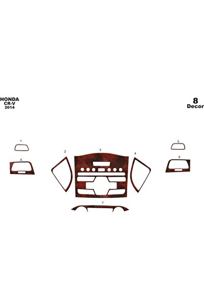 meriç cockpit design ميريتش ®   هوندا Cr-v 4x4 توريد أمامي مطلي بالماهوجني 8 ...