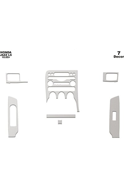 meriç cockpit design ميريتش ®   هوندا جاز توربيدو امامي مطلي الومنيوم 7 قطع 2...