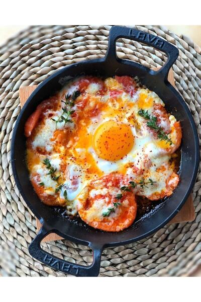 Lava Cast Iron Round Pan 20 Cm Red