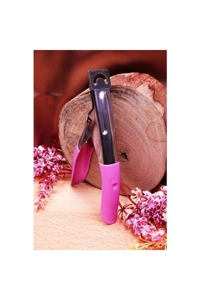 MUJGAN Protez Takma Tırnak Kesme Makası Pembe Renk 14 Cm
