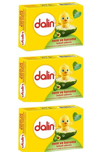 Dalin صابون الأطفال للترطيب والحماية 100 جرام 8690605062767   (3 قطع)
