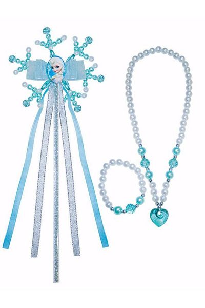 Frozen Elsa Asa Princess Necklace and Bracelet Set