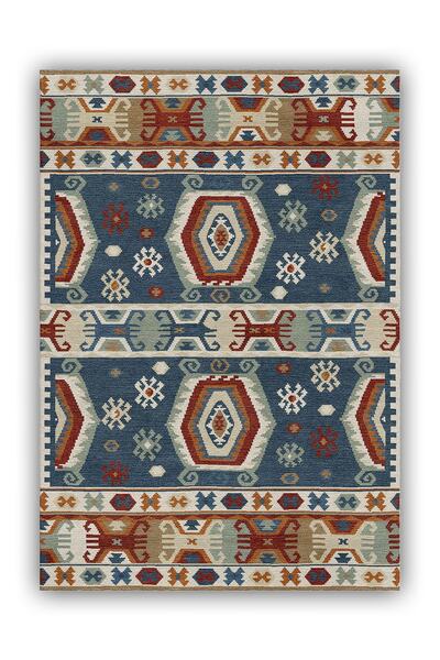 Rugs Modern Halı Vintage έθνικ μοτίβο με πολύχρωμη ψηφιακή εκτύπωση Διακοσμητ...