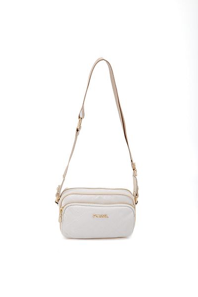 Fossil حقيبة كتف نسائية بيضاء 05FS23Y451