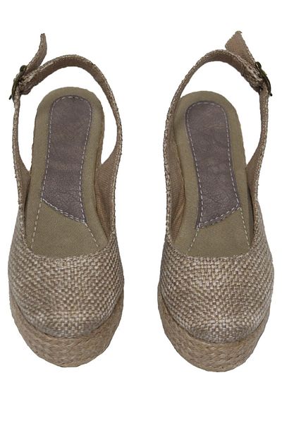 GokceKundura06 Women's Linen Summer Sandals Platform Shoes