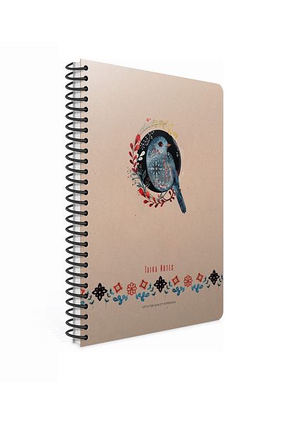 Gıpta Taika Notes Spiral Hard Cover Notebook 17x24 120 Sheets Lined