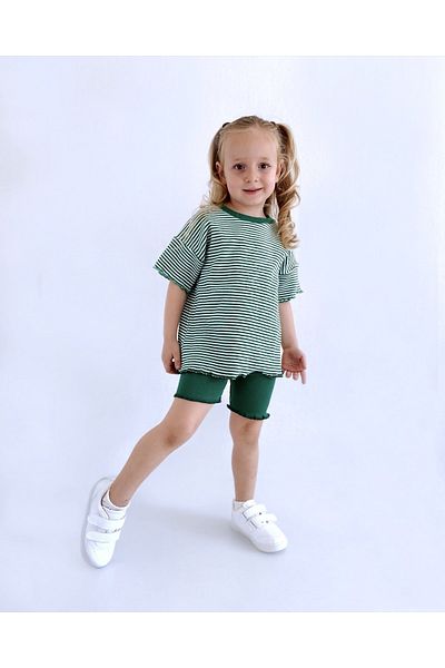 le petit sole Girl's Mona Short Top-Top Set