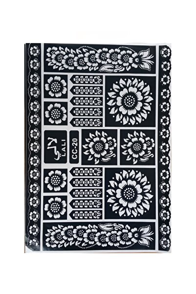 Haşimi Hint Kınası Siyah 25 G Tüp Ve Berra Desen A4 Cc-20