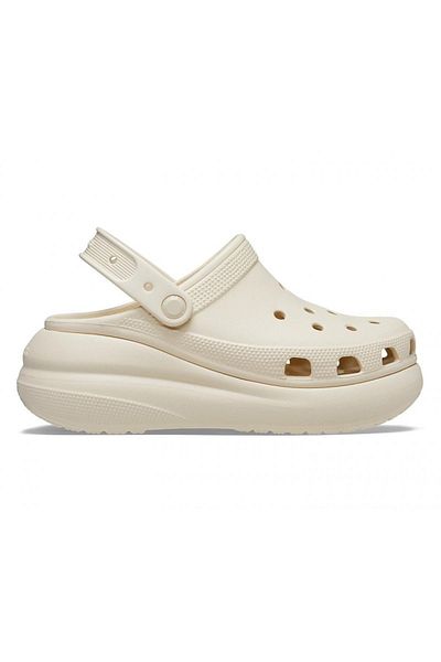Crocs 207521 G Classic Crush Clog Cream Unisex Slippers