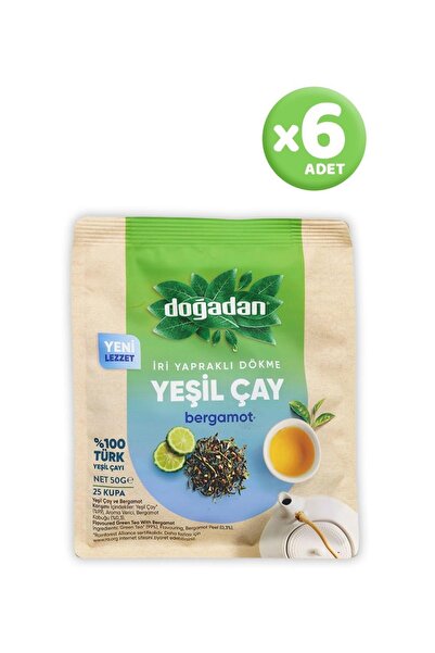 Doğadan Dökme Yeşil Çay Bergamot 50 Gr X 6 Adet