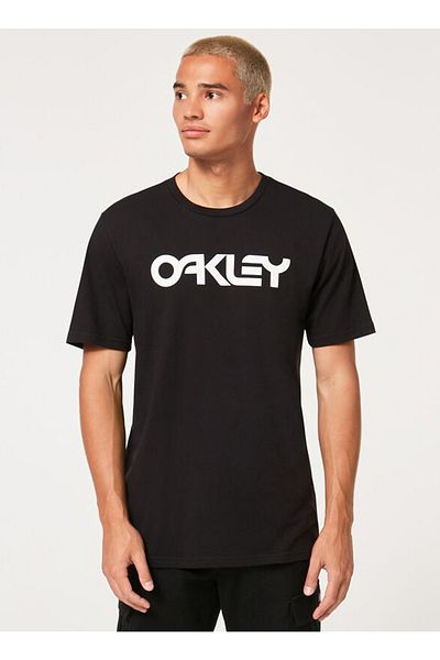 Oakley Ανδρικό μπλουζάκι με στάμπα με λαιμόκοψη - Μαύρο/άσπρο Foa 404011   Mark II Tee 2.0