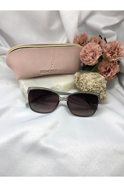 Di Caprio Midi Cat Eye Gray Women's Sunglasses