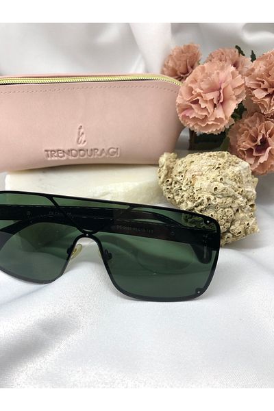 Di Caprio Reare Rectangle Green Women's Sunglasses