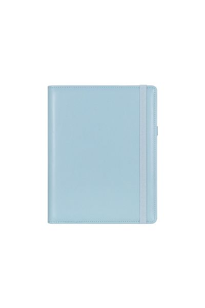 Victoria's Journals Notepad Folio 14,8x21 Cm Suport note din piele vegană Albastru+Punct