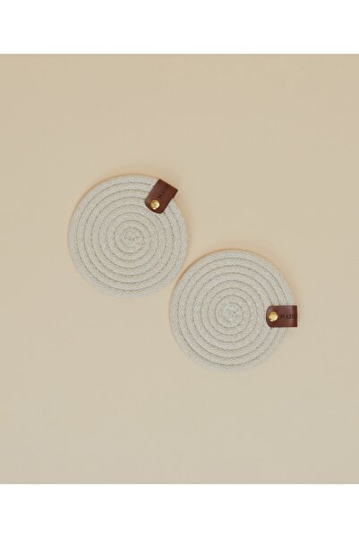 Maisonette 2-Piece Coaster - 11 Cm - Cream
