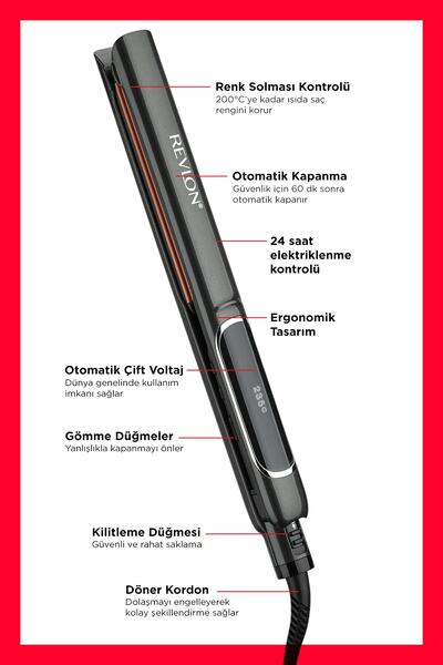 Revlon Seramik Kaplama Bakır Plakalı Saç Düzleştirici RVST2175E2