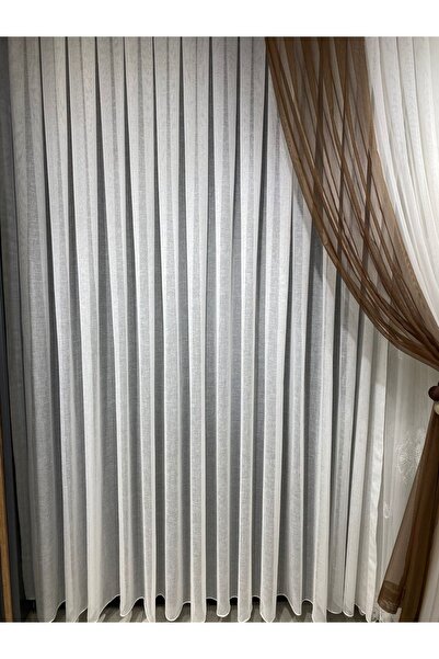 Epay Foldet Keten Zemin Tül Perde Ütü Istemez Yeni Model Tül (1,2,5) Orta Pile