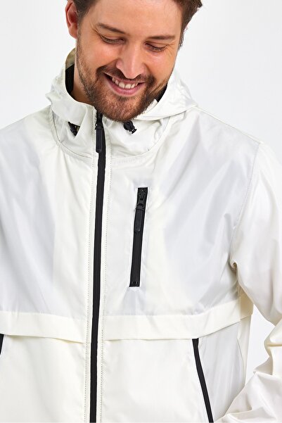 GENIUS STORE Κατάστημα ανδρικό αντιανεμικό και αδιάβροχο αδιάβροχο αθλητικό μπουφάν αδιάβροχο με κουκούλα με 3 τσέπες