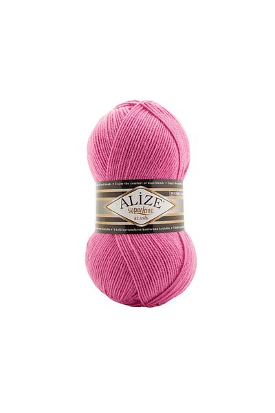Alize Superlana Classic 178 - Dark Pink 100 Gr Hand Knitting Lanyard