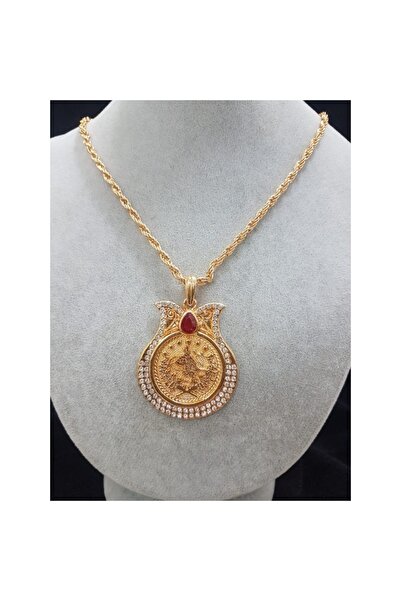 Vipfoni Kaplama Lale Tuğralı Kolye