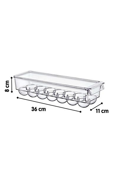 Open Home Concept 14-Piece Maxi Egg Storage Container with Lid Transparent
