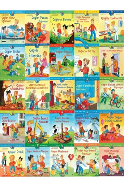 TÜRKİYE İŞ BANKASI KÜLTÜR YAYINLARI Çağlar Serisi, Çocuk -okul Çağ - Resimli ...