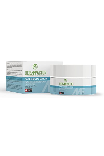 DERMFACTOR Face & Body Scrub - Yağlı Ve Akneye Eğilimli Ciltler Için