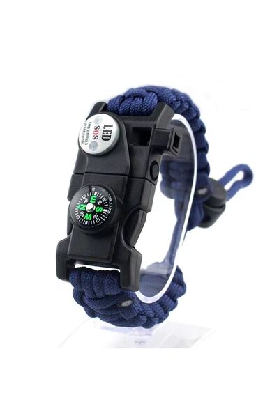 Compass, Lantern High Decibel Pressure Survival Bracelet in Earthquake and Emergency Disasters