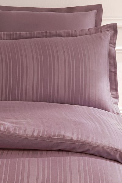 Puffy Set cuvertură de pilota din satin de bambus Melvin King Size - Prune