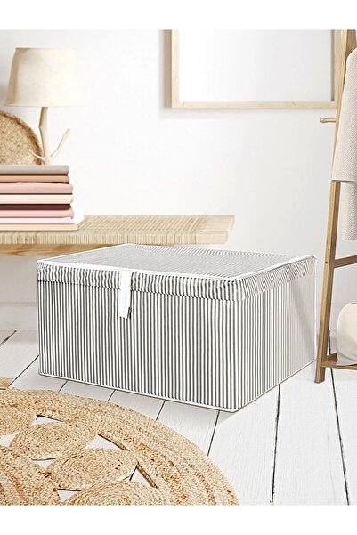 Smyak 2 Adet Çok Amaçlı Kapaklı Kumaş Kutu Duvarlı Hurç Sandık 40x30x26 Hurç Minihurcx2