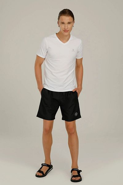 lumberjack Ανδρικό μπλουζάκι V-Neck White 2sct1113fx