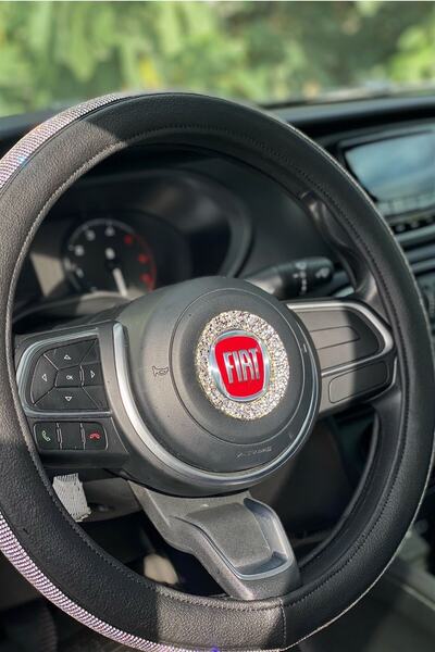 TASARIM ARABAM ATİKE ELİF AKIN Gümüş Fiat Araçlarla Uyumlu Direksiyon Taşı