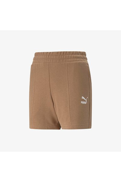 Puma Pantaloni scurți bej pentru femei Classics