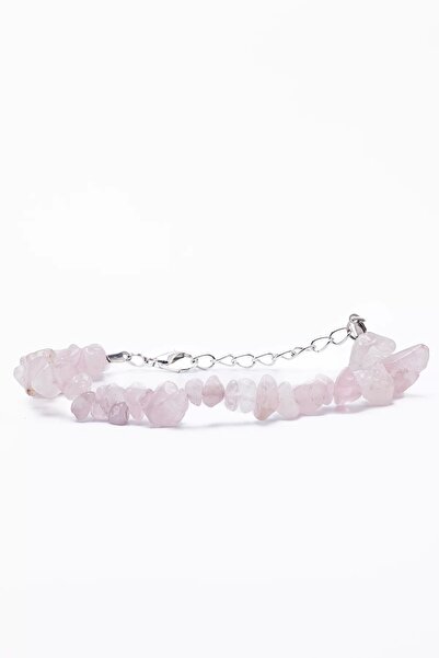 passoniss Quartz Cracked Stone Natural Stone Bracelet - Pink