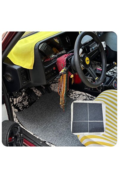 ASTUNİNG Araç Içi Gri Çelik Halı Paspas Takımı