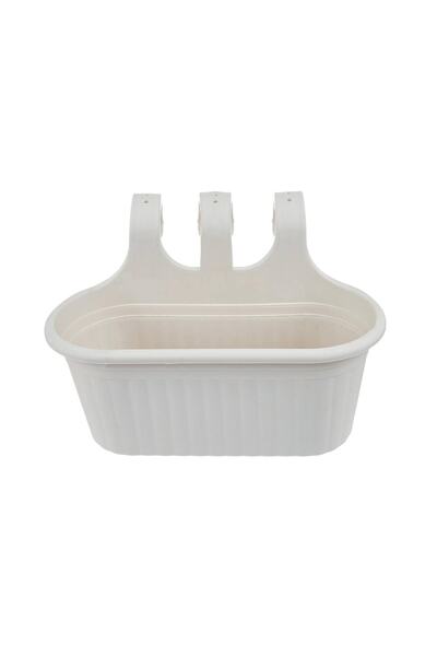 Dükkanönü Tombik Saksı Askılı Balkon Saksısı 6,5 Litre Tom No:2