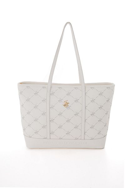 Beverly Hills Polo Club حقيبة كتف نسائية بيضاء 05BHPC111