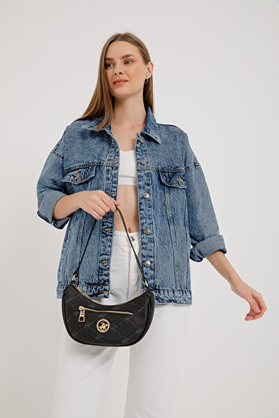 Beverly Hills Polo Club حقيبة كتف نسائية سوداء 05BHPC121