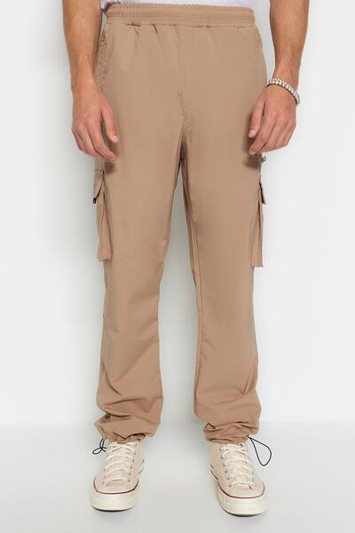 Trendyol Collection Mink Jogger Fit zsebes műszaki szövet nadrág TMNSS23PL00028