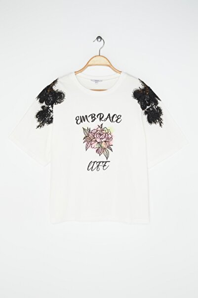 Twist Γυναικεία κρεμ μπλούζα