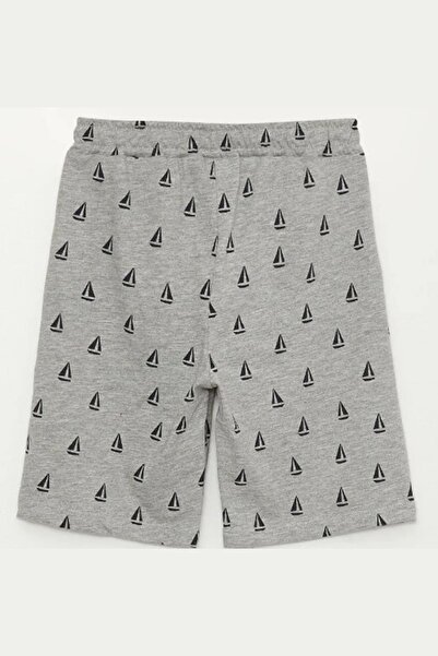 Black&Small شورت للأولاد بطبعات بحرية مع جيوب