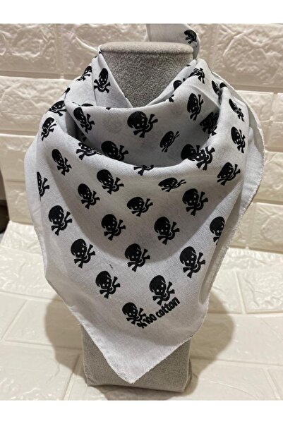 sema aksesuar Esarfa cu craniu unisex - Bandana - Esarfa din bumbac cu craniu