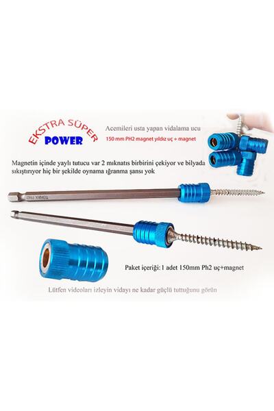 Mıknatıslı Matkap Ucu 15 Cm
