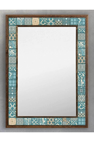 Oscar Stone Decor Masif Çerçeveli Mozaik Taş (mermer) Ayna 53x73 Cm (morocco-...