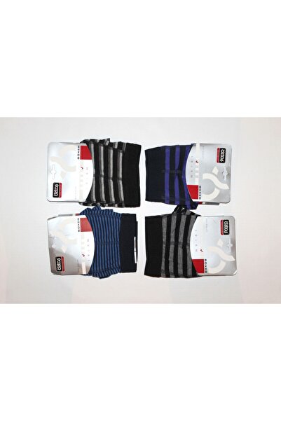 Öztaş Underwear Ανδρικό ριγέ Lycra Boxer 3 τεμαχίων