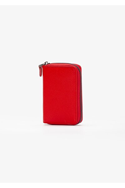 Niki Leather Arahi Vintage Deri Fermuarlı Unisex Kartlık Cüzdan