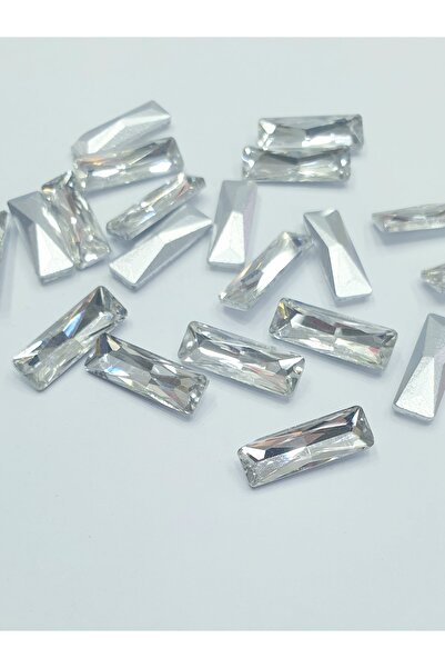 CRYSTALSHOP حجر لاصق - {مقوس على الظهر} باجيت 5 × 15 مم (50 قطعة)