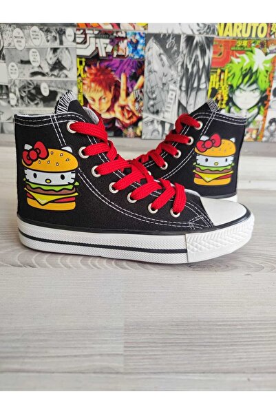 MECH BUTİK Hellokitty Hamburger Štampano Visoke patike Patike s